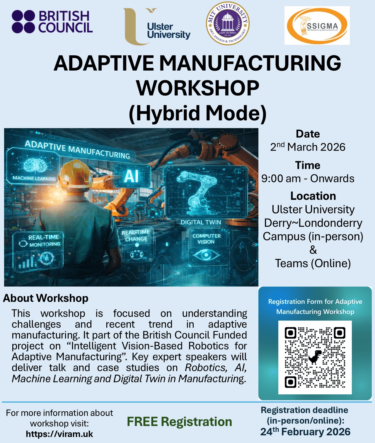 Adaptive Manufacturing Workshop Poster